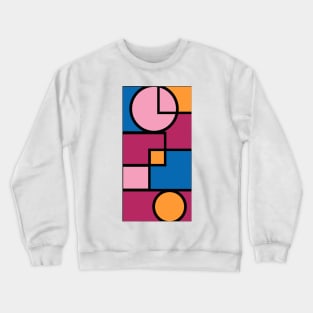 Piet Mondrian Style Geometric Pattern, Simple, Classic and Elegant Crewneck Sweatshirt